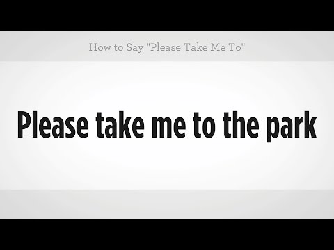 "lütfen Beni Alın" Diye Nasıl | Mandarin Çincesi
