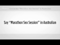 Nasıl Yapılır: De Ki "maraton Seks Seansları" | Avustralya Argo Resim 4