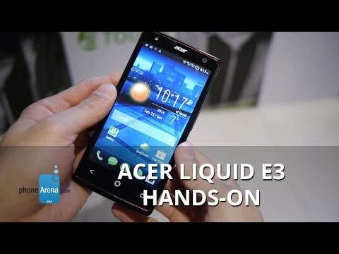 Acer Sıvı E3 Hands: Açık Led Birden Parlamak O Selfies İçin Karşı Karşıya