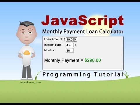 Javascript Aylık Ödeme Kredi Hesap Makinesi Programlama Eğitimi Resim 1