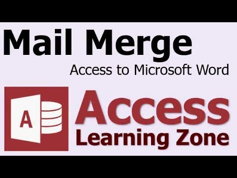 Adres Mektup Birleştirme Microsoft Access Verisini Microsoft Word Belgeleri İçine Resim 1