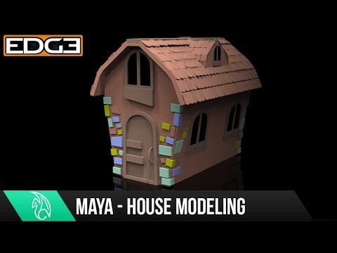 Yeni Başlayanlar İçin - #2 Maya Model Bir Çizgi Film House Öğretici 1080P Hd Resim 1