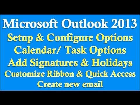 Microsoft Outlook 2013 Bölüm 1 (Kurulum/yapılandırma Seçenekleri)