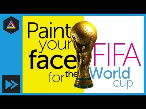 Dünya Kupası Ulusal Bayrak Yüz | Hız Sanat | Adobe Photoshop