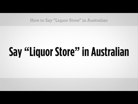 "içki Dükkanı" Demeyi | Avustralya Argo