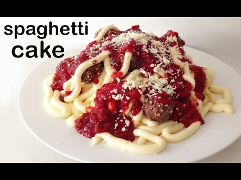 Spagetti Doğum Günü Pasta O Ann Reardon Yemek Yapmayı Resim 1