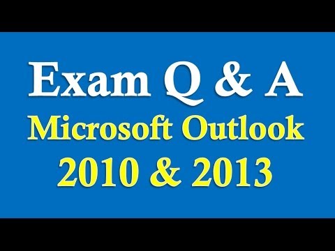 Sınav Hazırlık Microsoft Outlook 2010/2013