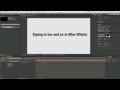 Adobe After Effects Temelleri 4: Düzenleme Ve Metin Animasyonu