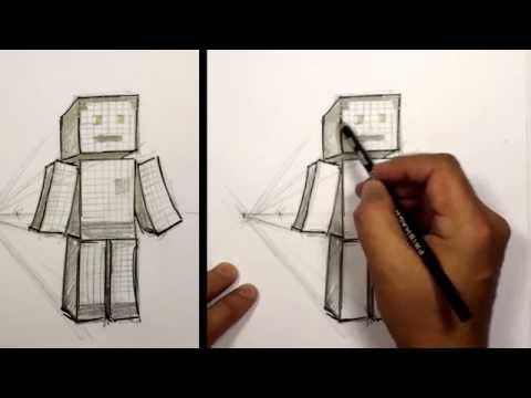 3D Minecraft Karakter Kroki Çizmek İçin Nasıl | Mat