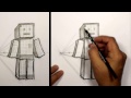 3D Minecraft Karakter Kroki Çizmek İçin Nasıl | Mat Resim 4