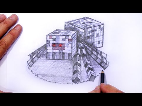 Minecraft Örümcek 3D Çizim Yapmayı | Mat