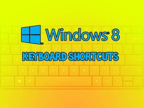 Windows 8 Klavye Kısayolları