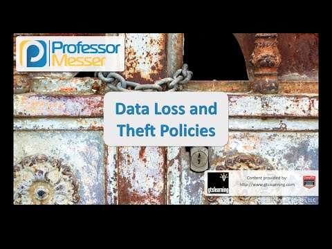 Veri Kaybı Ve Hırsızlık İlkeleri - Sık Güvenlik + Sy0-401: 2.3