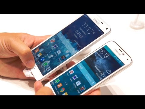 Galaxy Not 4 Vs Galaxy S5: Göstermek Kat Karşılaştırma