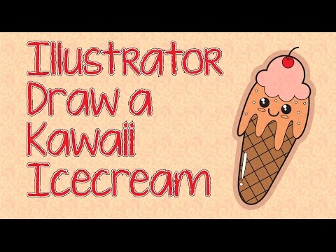 Illustrator - Kawaii Dondurma Çizim