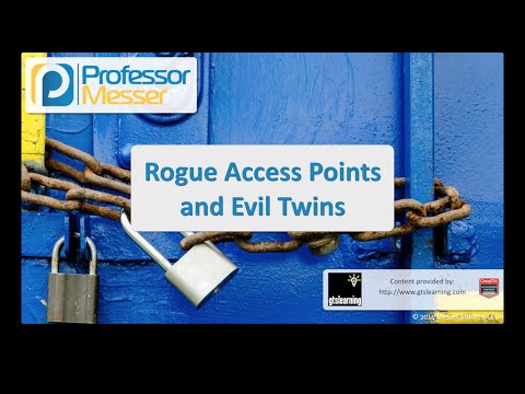 Rogue Erişim Noktaları Ve Kötü İkizler - Sık Güvenlik + Sy0-401: 3.4 Resim 1