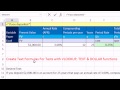 Excel Büyü Hüner 1140: Düşeyara, Metin Ve Doları İşlevleri İçin Oluşturmak Dinamik Ekonomi Test Metin Etiketleri
