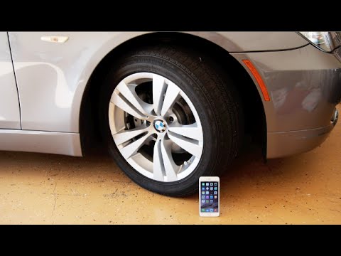 İphone 6 Artı Vs Bmw Araba - Dayanıklılık Testi Resim 1