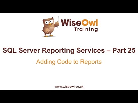 Reporting Services (Ssrs) Bölüm 25 - Raporlarına Ekleme Kodu