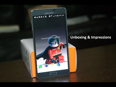 Samsung Galaxy Not 4 Unboxing Ve Tam Gösterim [At&t]