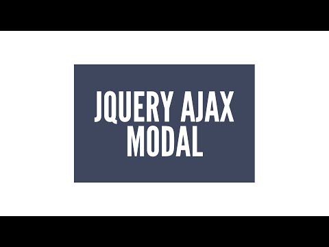 Jquery Ajax Modal/lightbox Eklentisi: (2/3) Styling