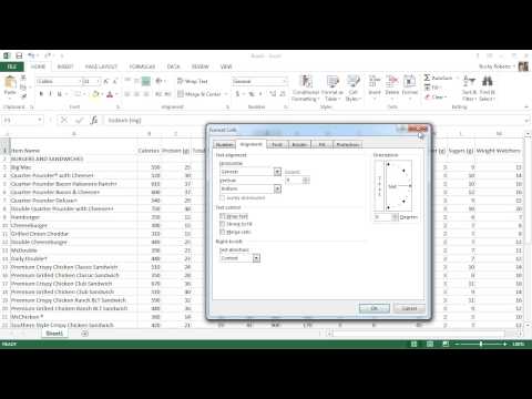 Microsoft Excel 2013 Metin Sığdırmayı Ve Hücreleri Birleştirerek Öğretici - 12- Resim 1