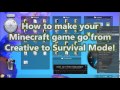 Nasıl Yaratıcı Minecraft Hayatta Kalma Modunda Gitmek İçin! (Hiçbir Yazılım!)