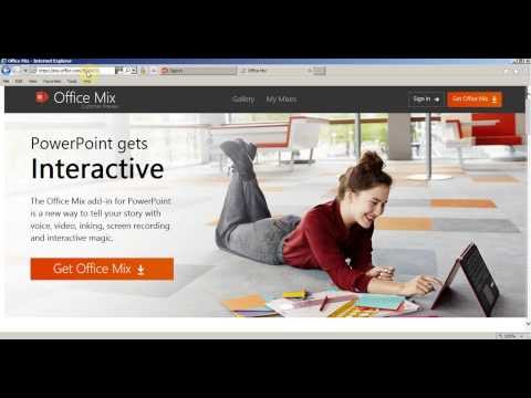 Office Mix Eklemek Üstünde İçin Powerpoint 2013