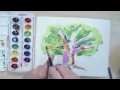 Birçok Ağaç Renkleri Suluboya Speedpaint | Cp Resim 4