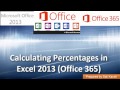 Yüzde Olarak Excel 2013 (Office 365) Hesaplama: Bölüm 9 / 18