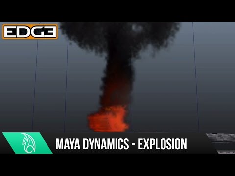 Maya Dynamics Eğitimi - Ateş Topu Patlama Hd Resim 1