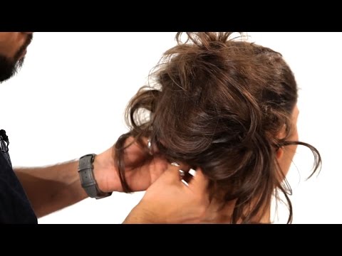 Dağınık Bir Kabarık At Kuyruğu Nasıl | Salon Saç Tutorial Resim 1