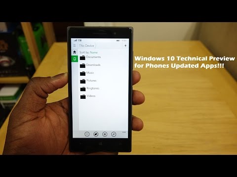 Windows 10 Teknik Önceki Telefonları İçin Uygulamalı Apps Güncelleme Resim 1