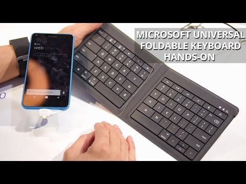 Microsoft Evrensel Katlanabilir Klavye Eller