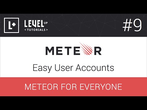 #9 Kolay Kullanıcı Hesapları - Meteor Herkes İçin Resim 1