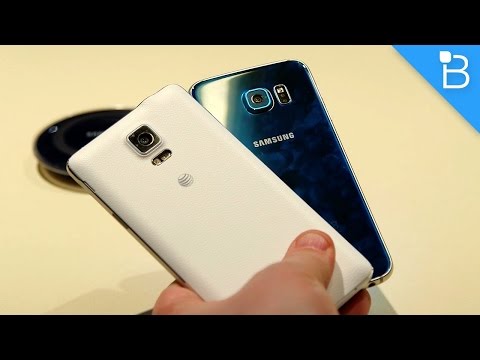 Samsung Galaxy S6 Vs Galaxy Not 4