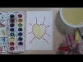 Kolay Ve Eğlenceli Çizmek Ve Bir Işık Boya Kalp Kalpli Nasıl | Cp Resim 4