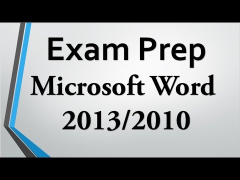 Sınav Hazırlık Word 2013/2010