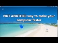 Senin Bilgisayar Daha Hızlı Yapmak İçin Başka Bir Yol