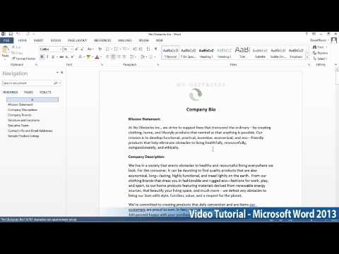 Microsoft Office Word 2013 Öğretici Adım Adım Part01 06 Pdf Tarafından