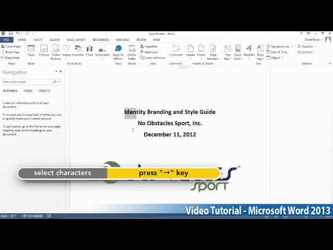 Microsoft Office Word 2013 Öğretici Adım Adım Part02 02 Seçerek