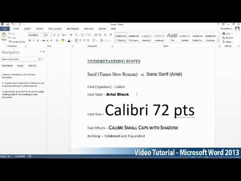 Microsoft Office Word 2013 Öğretici Adım Adım Part03 01 Fontintro Tarafından