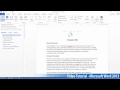 Microsoft Office Word 2013 Öğretici Adım Adım Part11 01 Yazım Tarafından