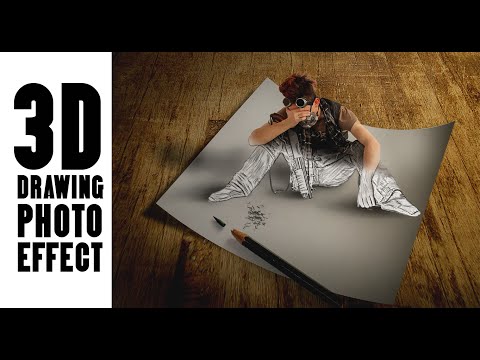 Photoshop Tutorial | Fotoğraf Manipülasyon Ve 3D Çizim Efekti