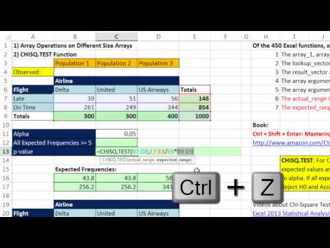 Excel Sihir Numarası 1211: Dizi İşlemleri Farklı Boyut Diziler Ve Chısq. Sınaması İşlevi