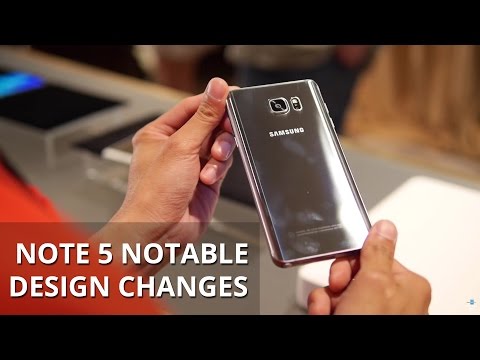 Samsung Galaxy Not 5 Önemli Tasarım Değişiklikleri